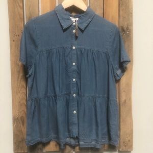 Blue jean button down